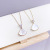 Fan-Shaped Small Skirt Necklace Female White Shell Clavicle Chain Popular Online Live Popular Female Necklace Jewelry Wholesale