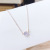 Minimalist Mori Style in Japan and Korea Versatile Fashion New Pendant Female Clavicle Chain Eight Claw Zircon Necklace Student Factory Direct Supply