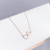 Internet-Famous and Vintage Peach Heart Necklace Female Love Heart-Shaped Korean Design Clavicle Chain Simple Love Jewelry Wholesale