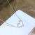 Simple Dignified Hollow Micro-Inlaid Peach Heart Girl Necklace Clavicle Chain Japanese and Korean New All-Match TikTok Same Style Clavicle Chain