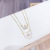 2020 New Dual Purpose Shell Peach Heart Necklace Female Full Diamond Crown Clavicle Chain Internet Celebrity Live Broadcast Same Style Accessories Wholesale