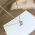 Copper Micro Rhinestone Japanese and Korean Rose Gold Plated Simple All-Match Butterfly New Style Collarbone Necklace Pendant Trendy Girl Pendant