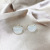 Opal Stone Ear Studs Temperament Personality Silver Pin Earrings Internet Celebrity Cold Style Earrings Female