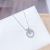 Korean New Simple And Versatile H Necklace Korean Style Graceful And Fashionable Micro Inlaid Zircon Full Diamond Letter Collarbone Necklace Women