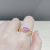 Japanese and Korean Temperamental Micro Inlaid Zircon Swan Open Ring Adjustable Simple Personality Ring Internet-Famous Index Finger Ring Female