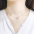 Korean Version of Chanel's Style Rhinestone Double C Clavicle Chain Simple and Fresh Student Temperamental Mori Style Generous Chic Necklace for Women