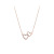 Internet-Famous and Vintage Peach Heart Necklace Female Love Heart-Shaped Korean Design Clavicle Chain Simple Love Jewelry Wholesale