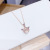Love Guardian Korean Style All-Match Fashion Micro Rhinestone Pendant Female Clavicle Chain Zircon Wings Necklace Gifts for Girlfriend