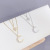 New Eight Awn Star Clavicle Chain Dual-Use Moon Necklace Women's Dual-Use Design European and American Simple Ins Ornament