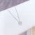 2020 New Micro Rhinestone Zircon Korean Style Clavicle Chain Mermaid Tears Necklace for Women Electroplated Real Gold Necklace Female Accessories