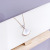 Fan-Shaped Small Skirt Necklace Female White Shell Clavicle Chain Popular Online Live Popular Female Necklace Jewelry Wholesale