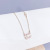 Korean Version of Chanel's Style Rhinestone Double C Clavicle Chain Simple and Fresh Student Temperamental Mori Style Generous Chic Necklace for Women