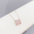 Cross-Border Supply H Necklace H Letter Necklace Female Micro Inlaid Zircon European and American Style Letter Accessories Clavicle Chain Source Factory