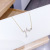 Pulsatile Heart Korean Pendant Necklace ECG Necklace Electroplated Real Gold Girls' Clavicle Chain Female Titanium Ornament Female