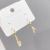 Sterling Silver Needle Micro Inlaid Zircon Note Three-Piece Earrings Small Personality One Card Three Pairs Combination Earrings Earrings for Women