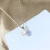 Japanese and Korean Style Simple All-Match Temperament New Pendant Student Ornament Travel Match Zircon Micro Rhinestone Female