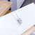 Korean Style Ring Cateye Necklace Female Online Influencer Clavicle Chain Simple Zircon Micro-Inlaid Necklace Popular Accessories One Piece Dropshipping