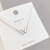 Korean Style W Letter Necklace Women's Personality Simple Double V Clavicle Chain Bojun Yixiao Fashion Trendy Korean Style Elegant Jewelry