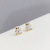 One Card Three Pairs Combination Set Fashion Design Personality Three-Piece Suit Ear Studs Sterling Silver Needle Earrings Female Earrings