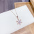 INS Style Snowflake Zircon Necklace Japanese and Korean Innovative New Trend Internet Celebrity Same Style Girls' Clavicle Chain Wholesale