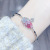 Fashion Gradient Swan Color Zircon Bracelet Japanese and Korean New Popular Jewelry Mori Style Dignified Goddess Jewelry Wholesale