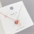 Red Peach Heart Key Minority Fashion Popular Necklace Korean Dongdaemun New Internet Celebrity Same Clavicle Chain