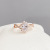 Korean Dongdaemun Fashion Simple Style Oval Zircon Super Flash Ring Open Ring Online Influencer Refined Index Finger Ring