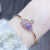 Fashion Gradient Swan Color Zircon Bracelet Japanese and Korean New Popular Jewelry Mori Style Dignified Goddess Jewelry Wholesale