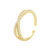 Online Influencer Fashion Ring Female Twist Pearl Ring Ins Cold Wind Special-Interest Design Micro Inlaid Ornament
