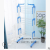 Three-Layer Towel Rack Clothes Hanger Floor Drying Rack Balcony Outdoor Movable Floor Clothes Hanger