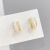 Electroplated Real Gold French Mini Pearl Ear Clip without Pierced Female round Ring Earrings Medium Single Ear Hanging Ornament Wholesale