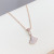 Mori Girls Full Diamond Small Fan Necklace Japanese and Korean New Popular Skirt Niche Clavicle Chain Necklace Wholesale