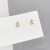 One Card Three Pairs Combination Set Fashion Design Personality Three-Piece Suit Ear Studs Sterling Silver Needle Earrings Female Earrings