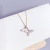 Mori Style Girls Partysu Fashion All-Match Mermaid Tail Necklace Full Diamond Dolphin Tail Clavicle Chain Necklace Wholesale