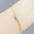 2121 New Micro Inlaid Zircon Bracelet 14K Real Gold Electroplated Korean Wings Exquisite Super Fairy Thin Bracelet Hand Jewelry