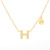 Clavicle Chain 2021 New Women's Light Luxury Minority Micro Inlaid H Letter Necklace Niche Design Necklace Ins Simple