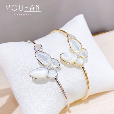 2020 New Butterfly Bracelet Female Fritillary Open Adjustable Bracelet Internet Celebrity Live Broadcast Same Style Bracelet Ornament Wholesale