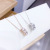 Korean Style Ring Cateye Necklace Female Online Influencer Clavicle Chain Simple Zircon Micro-Inlaid Necklace Popular Accessories One Piece Dropshipping