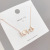 Japanese and Korean Fashion Simple Clavicle Chain 520 Valentine's Day Gift Opal Love Necklace Pendant Hand Jewelry Wholesale