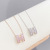 Cross-Border Supply H Necklace H Letter Necklace Female Micro Inlaid Zircon European and American Style Letter Accessories Clavicle Chain Source Factory