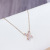 Korean Fashion Design Necklace for Women Simple Jewelry Hollow Letter X Zircon Clavicle Chain Ladies Necklace Ornament for Women