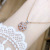 Xiaohongshu Same Style Rotatable Snowflake Necklace Austrian Crystal Snowflake Pendant Female Clavicle Chain Necklace Wholesale