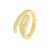 Korean Fashion Snake Ring Snake Bone Ring Snake Head Index Finger Elastic Open Full Diamond Snake Ring Couple Rings Men and Women Jewelry
