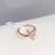 Trendy Fishtail Open Ring Female Fashion Personalized Index Finger Ring Ins Trendy Ring High Cold Simple Ring Little Finger Ring Female