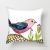 Cross-Border Hot Amazon Letter Series Bird Pillow Cover Home Fabric Craft Cushion Cover Sofa Seat Cover