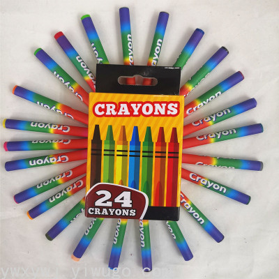 24-Color Non-Toxic Environmental Crayon Children Crayon Factory Direct Sales
