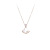 Fan-Shaped Small Skirt Necklace Female White Shell Clavicle Chain Popular Online Live Popular Female Necklace Jewelry Wholesale