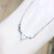 Bright Zircon Antlers Japanese and Korean Versatile Creative New Style Collarbone Necklace Jewelry for Girls Fashion Necklace Gifts for Girlfriend