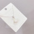 Fan-Shaped Small Skirt Necklace Female White Shell Clavicle Chain Popular Online Live Popular Female Necklace Jewelry Wholesale