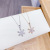 INS Style Snowflake Zircon Necklace Japanese and Korean Innovative New Trend Internet Celebrity Same Style Girls' Clavicle Chain Wholesale